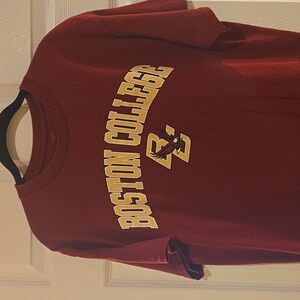 Boston College Crew Neck Cotton Eagle T-shirt Large Fanatics USED